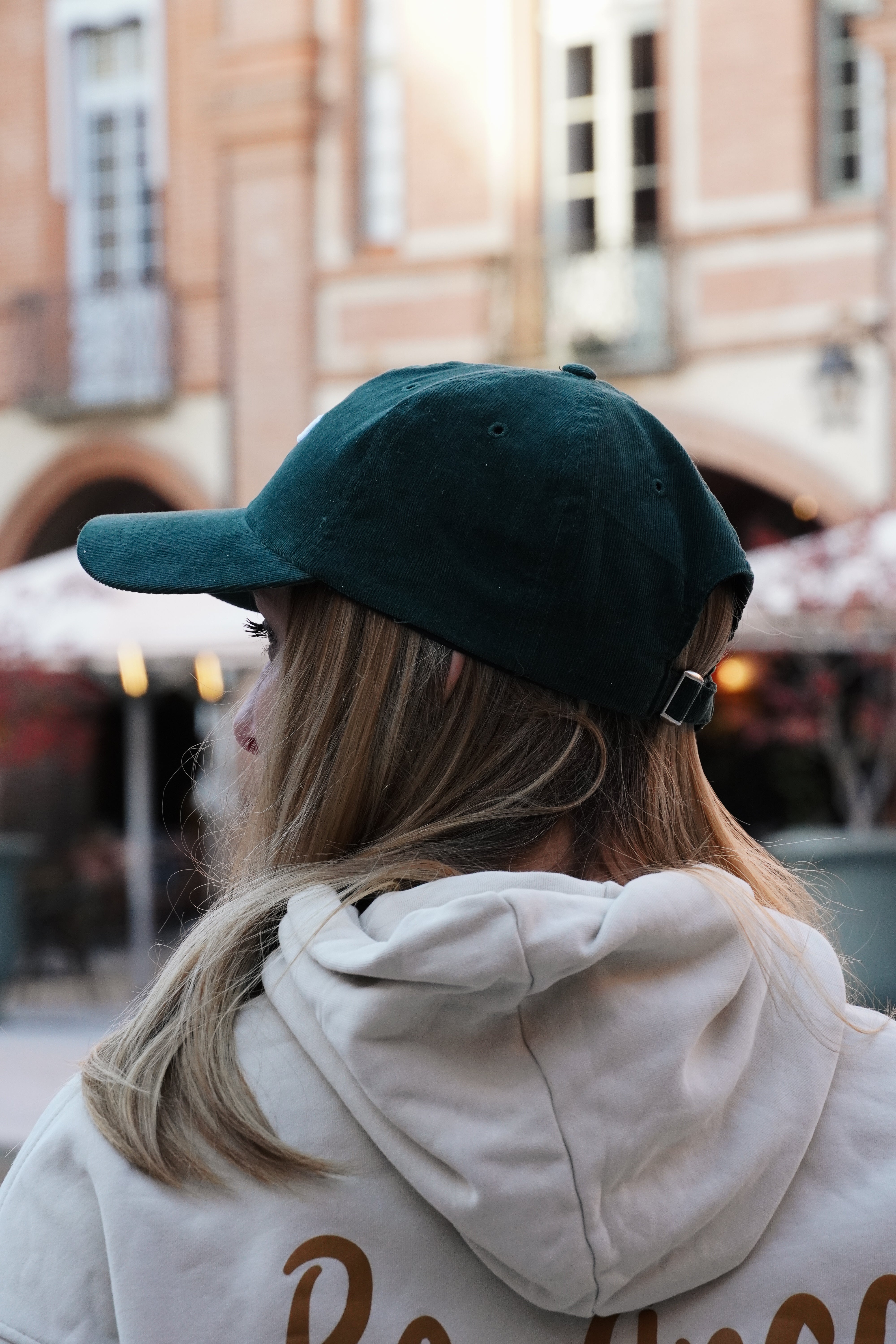 Casquette Velours Vert