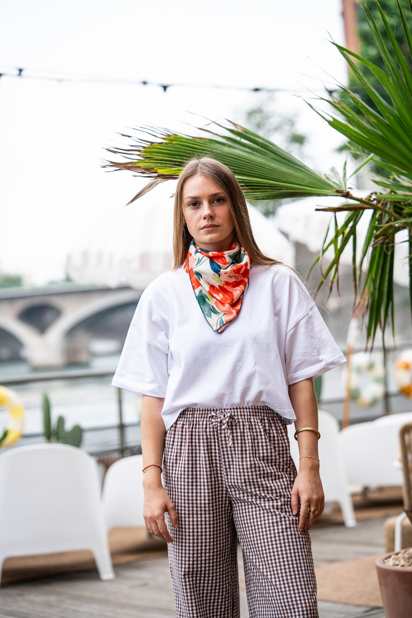 Foulard Jardin d'été YMA accessoire confectionné au Portugal édition petite série