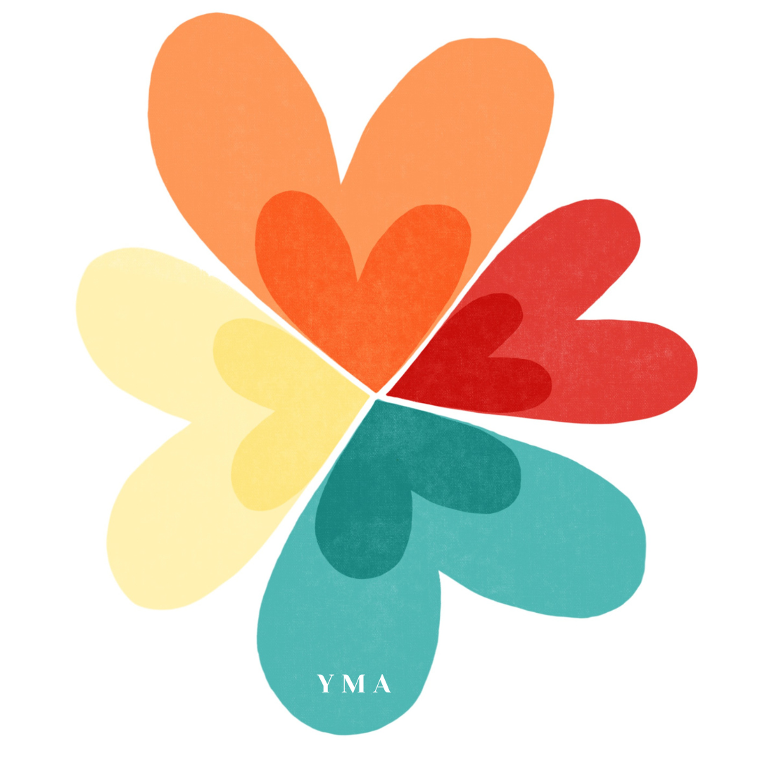 Autocollant floral YMA accessoire signature Made in France
